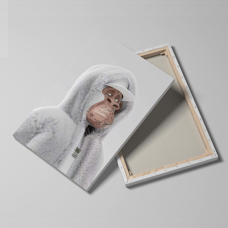 HKM-553555 Yacht Club Monkey Canvas Art for Contemporary Living Room Decor