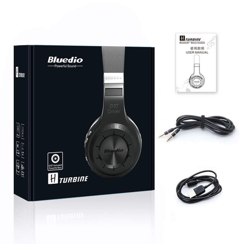 HKM-553619 Wireless Stereo Headphones with Subwoofer and Bluetooth Connectivity