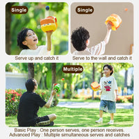 HKM-553811 Kids Hand Tossing Catching Ball Game Toys Set for Outdoor Play and Family Fun