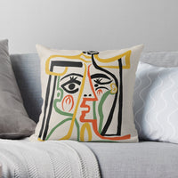 HKM-553875 Modern Minimalist Cotton and Linen Sofa Cushion Cover - 45x45cm Pillowcase