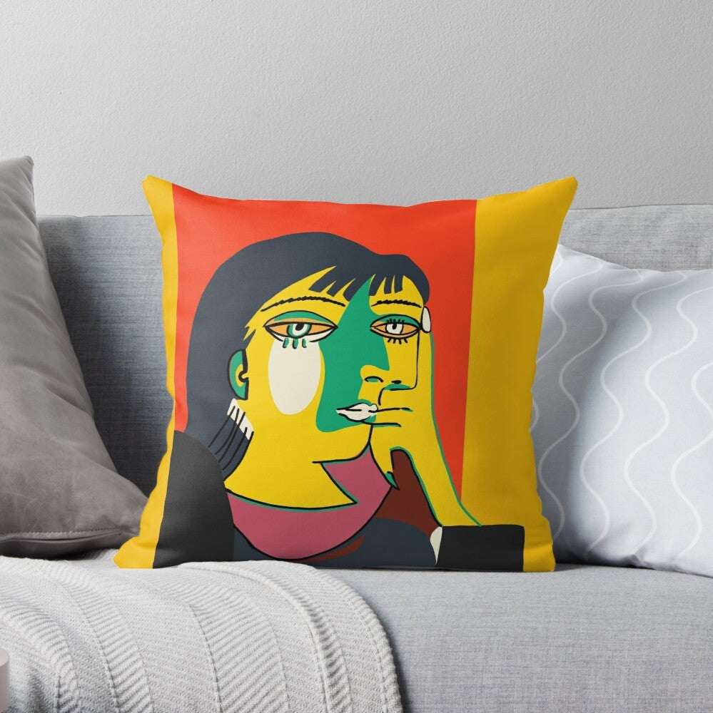 HKM-553875 Modern Minimalist Cotton and Linen Sofa Cushion Cover - 45x45cm Pillowcase