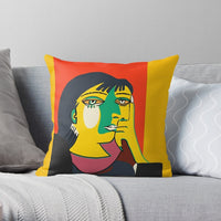 HKM-553875 Modern Minimalist Cotton and Linen Sofa Cushion Cover - 45x45cm Pillowcase