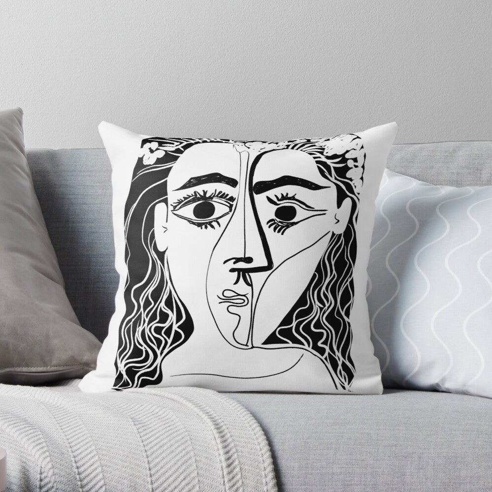 HKM-553875 Modern Minimalist Cotton and Linen Sofa Cushion Cover - 45x45cm Pillowcase