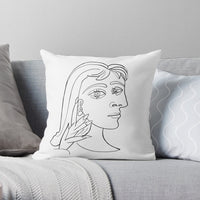 HKM-553875 Modern Minimalist Cotton and Linen Sofa Cushion Cover - 45x45cm Pillowcase