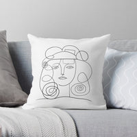 HKM-553875 Modern Minimalist Cotton and Linen Sofa Cushion Cover - 45x45cm Pillowcase