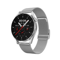 HKM-554067 Bluetooth Smart Watch with Call and QR Code Support, 1.3-Inch Display, 280mAh Battery, Metal Wristband