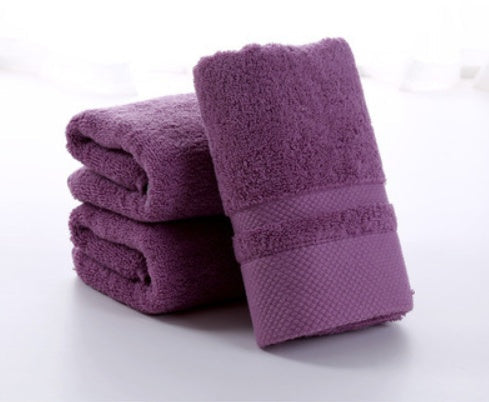 HKM-554131 Thick Cotton Wash Towel in Assorted Colors - 34x74cm, 120g