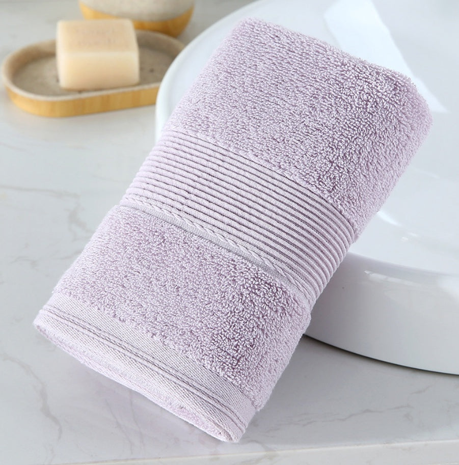 HKM-554131 Thick Cotton Wash Towel in Assorted Colors - 34x74cm, 120g