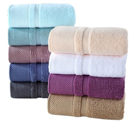 HKM-554131 Thick Cotton Wash Towel in Assorted Colors - 34x74cm, 120g