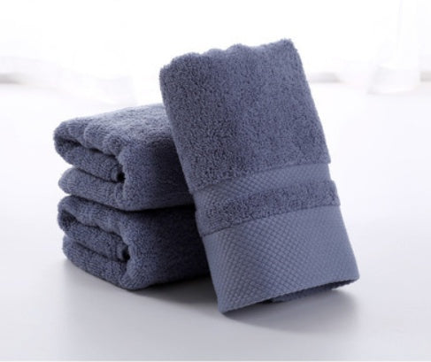 HKM-554131 Thick Cotton Wash Towel in Assorted Colors - 34x74cm, 120g