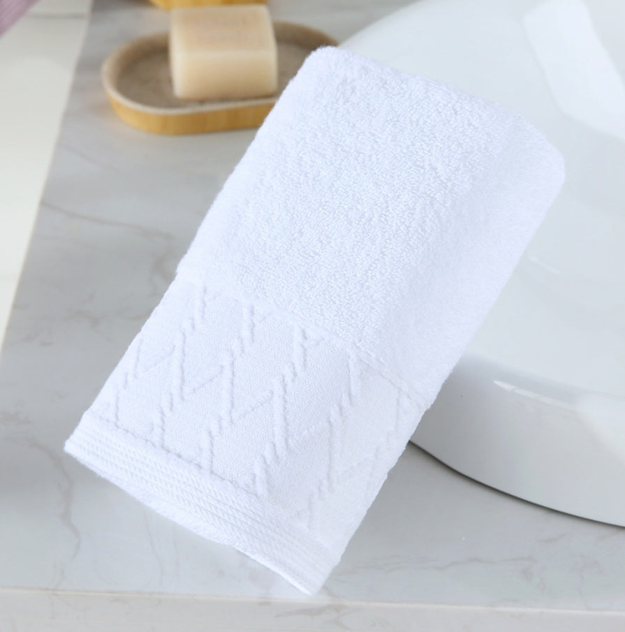 HKM-554131 Thick Cotton Wash Towel in Assorted Colors - 34x74cm, 120g