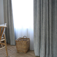 HKM-554259 Solid Color Modern Cotton Curtain Fabric for Versatile Window Treatments