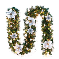 HKM-554323 Green Decorative Rattan Christmas Cane, 2.7m Long, 25cm Wide, Ideal for Holiday Displays