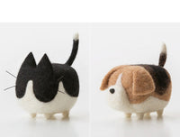 HKM-554387 DIY Cartoon Wool Felt Doll Kit with Accessories for Kids – Non-Finished Needle Felting Projects