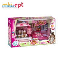 HKM-554387 Electric Cash Register Ice Cream Shop Toy Set for Kids Ages 2-7