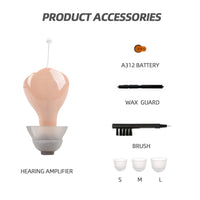 HKM-554451 Adjustable Hearing Amplifier for Deafness, Digital Sound Processing, Noise Reduction, Behind Ear Design