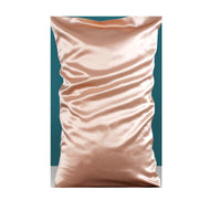 HKM-554515 Double-Sided Mulberry Silk Pillowcase - 22 M Zipper, 51x76cm, Modern Pink Design