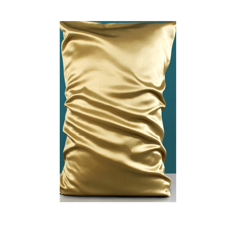 HKM-554515 Double-Sided Mulberry Silk Pillowcase - 22 M Zipper, 51x76cm, Modern Pink Design