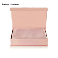 HKM-554515 Double-Sided Mulberry Silk Pillowcase - 22 M Zipper, 51x76cm, Modern Pink Design