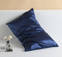 HKM-554515 Double-Sided Mulberry Silk Pillowcase - 22 M Zipper, 51x76cm, Modern Pink Design