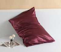 HKM-554515 Double-Sided Mulberry Silk Pillowcase - 22 M Zipper, 51x76cm, Modern Pink Design