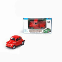 HKM-554515 Set of 4 Classic Mini Metal Car Toys Pull Back Action - Ages 2-13 Years