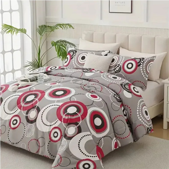 HKM-554707 Elegant King Size 3-Piece Quilt Set for Stylish Home Décor