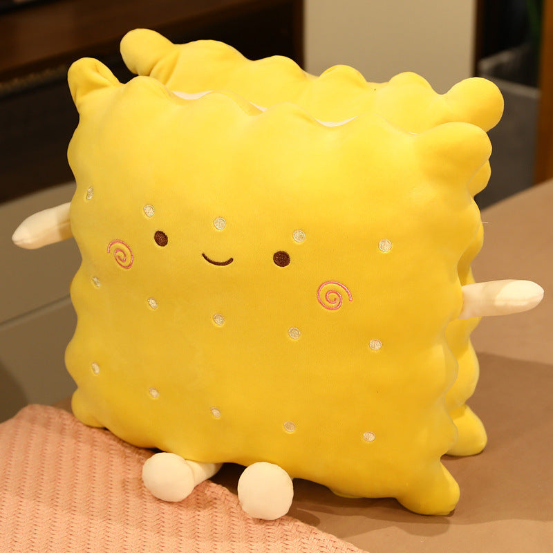 HKM-554835 Cute Sandwich Biscuit Pillow for Girls - Super Soft Plush Design for Summer Relaxation