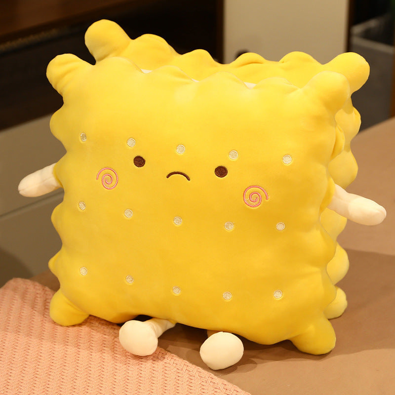 HKM-554835 Cute Sandwich Biscuit Pillow for Girls - Super Soft Plush Design for Summer Relaxation