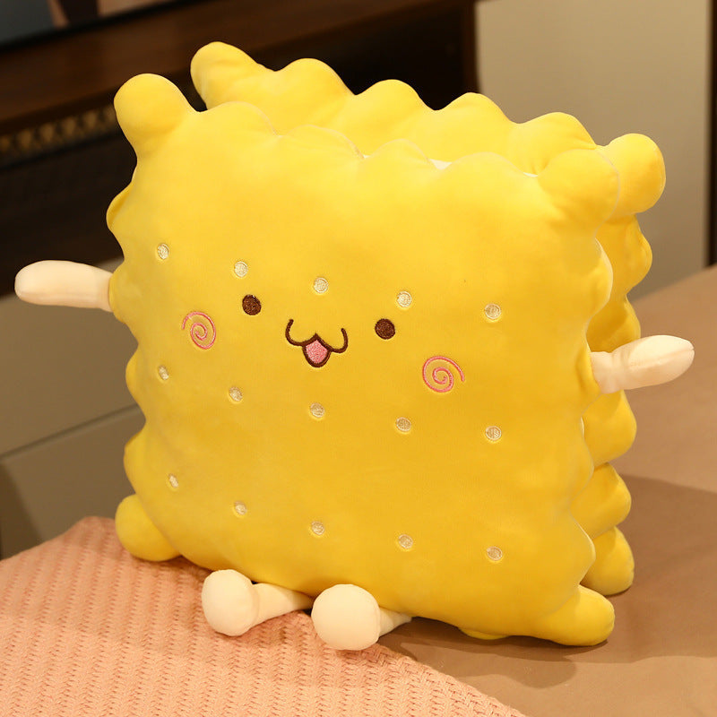 HKM-554835 Cute Sandwich Biscuit Pillow for Girls - Super Soft Plush Design for Summer Relaxation