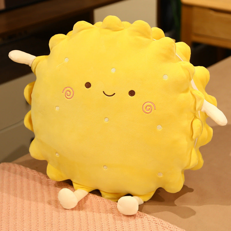 HKM-554835 Cute Sandwich Biscuit Pillow for Girls - Super Soft Plush Design for Summer Relaxation
