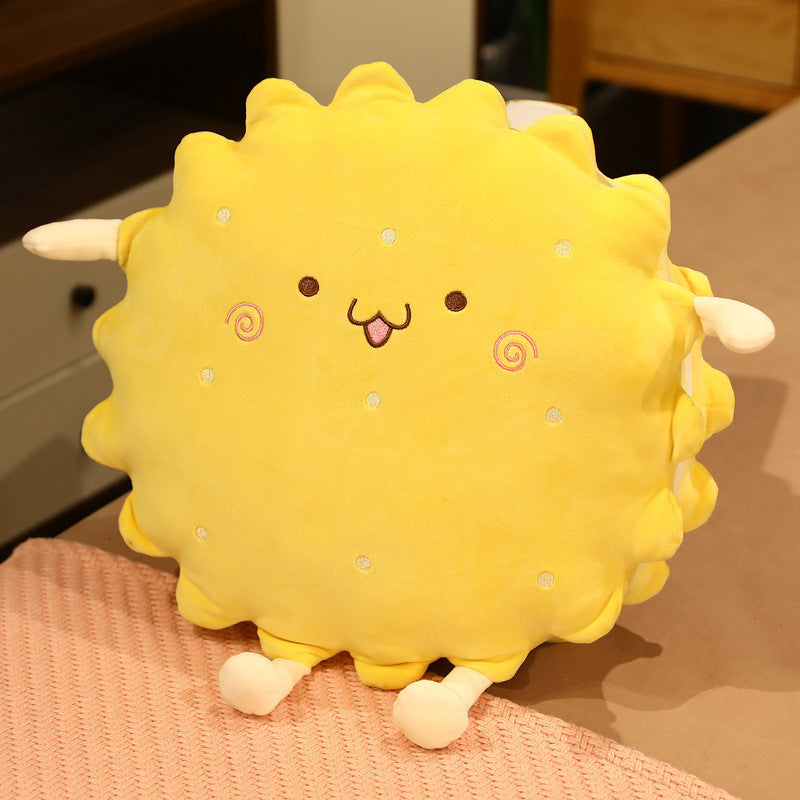 HKM-554835 Cute Sandwich Biscuit Pillow for Girls - Super Soft Plush Design for Summer Relaxation