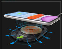 HKM-554963 15W Fast Charging Wireless Charger with Type-C Interface for Mobile Devices