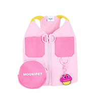 HKM-554963 Pink Bichon Teddy Schnauzer Traction Vest for Pets - XXS to XXL Size Options