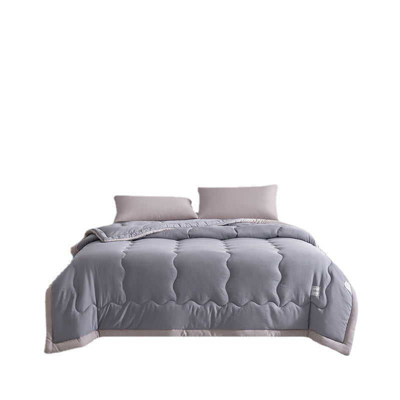 HKM-555027 Solid Color Cooling Duvet - Washable Cotton Quilt for Air Conditioning in Various Sizes