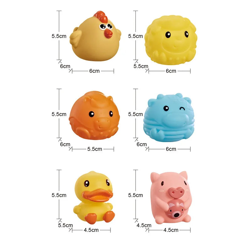HKM-555283 Colorful Silicone Building Blocks for Infants and Toddlers - Educational Stacking Toy Tower