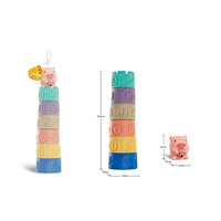 HKM-555283 Colorful Silicone Building Blocks for Infants and Toddlers - Educational Stacking Toy Tower