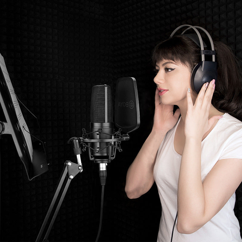 KTX-555411 Large Diaphragm Cardioid Condenser Microphone for Recording and Live Broadcast