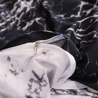 HKM-555475 Reactive Printing and Dyeing Brushed Home Textiles Three-Piece Quilt Cover Set - 1.8m Bed Size