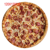 HKM-555539 Reversible Pizza Blanket Hooded Cloak for Autumn and Winter in Various Sizes