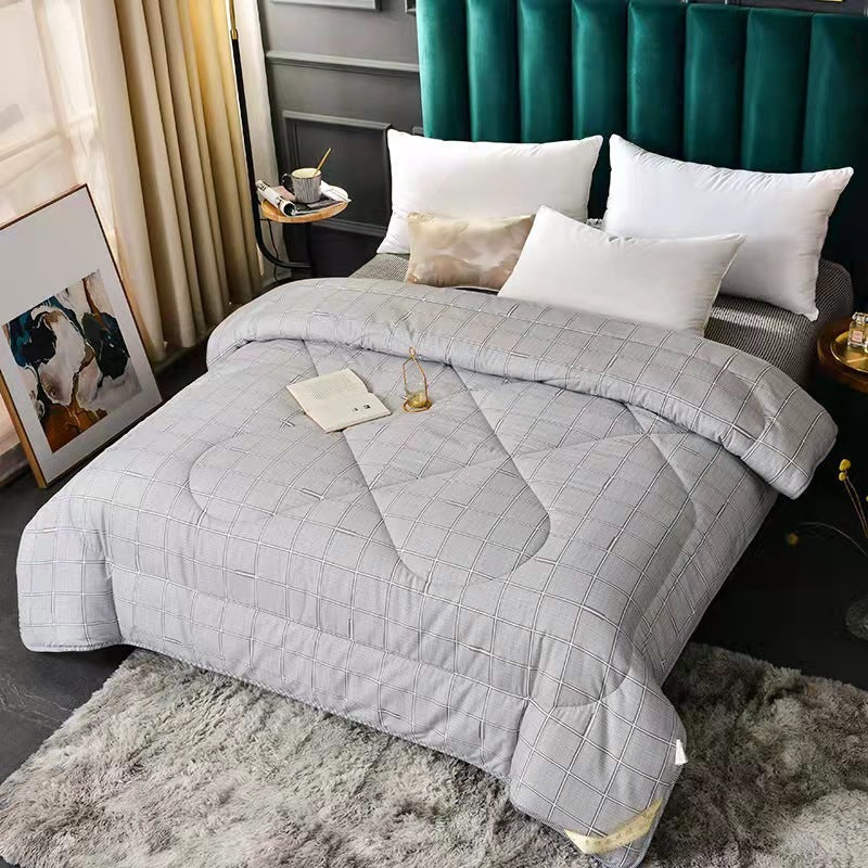 HKM-555539 Thickened Silk Floss Summer Blanket - Embossed & Printed Styles, Cotton Fabric, Various Sizes