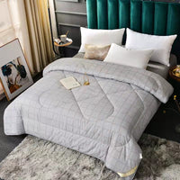 HKM-555539 Thickened Silk Floss Summer Blanket - Embossed & Printed Styles, Cotton Fabric, Various Sizes