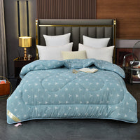 HKM-555539 Thickened Silk Floss Summer Blanket - Embossed & Printed Styles, Cotton Fabric, Various Sizes