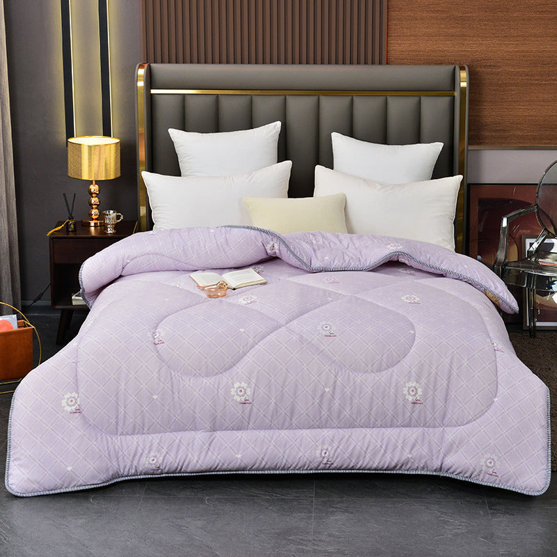 HKM-555539 Thickened Silk Floss Summer Blanket - Embossed & Printed Styles, Cotton Fabric, Various Sizes