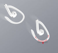 HKM-555603 Silicone Ear Protection Covers Compatible with AirPods - White, Black, Red, Pink Options