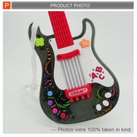 HKM-555667 Kids Electric Musical Guitar Toy with Lights and Sounds - Purple - Educational Musical Instrument for Ages 5-13