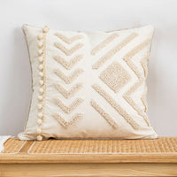 HKM-555987 Nordic Style Canvas Pillow Jacket - 30x50/45x45cm, Soft PP Cotton Filler