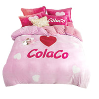 HKM-556179 Flannel Four-Piece Bedding Set in All-Crafted Velvet with French Velvet Printing