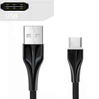 HKM-556243 Aluminum Alloy Braided Data Cable for Fast Charging - 1m Length, Compatible with Type-C, Micro USB, and Apple Devices