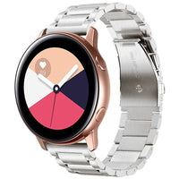 HKM-556371 Stainless Steel Three-Bead Watch Strap for Samsung Galaxy Watch Active - Multiple Colors Available